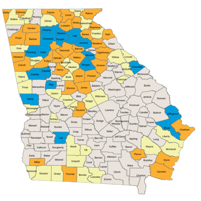 Georgia Tier Map